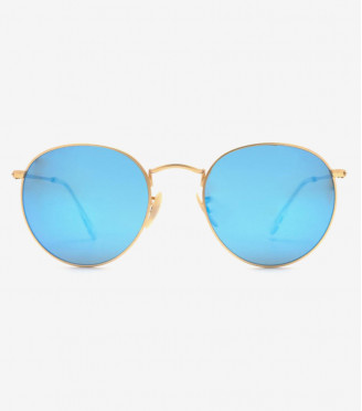 Polycarbonate polarized blue glass